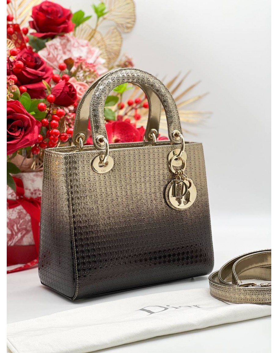 Micro cannage hot sale lady dior